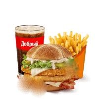 Минский Бургер с курицей Комбо за 453 руб